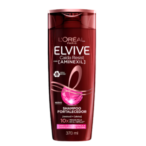 L'Oréal Paris Elvive Caída Resist con Aminexil Shampoo Fortalecedor 370 ml