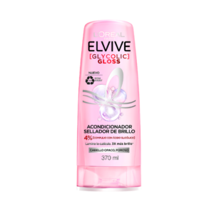 L'Oréal Paris Elvive Glycolic Gloss Acondicionador Sellador de Brillo 370 ml