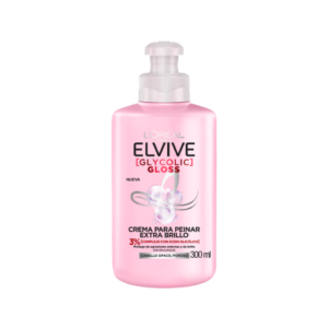 L'Oréal Paris Elvive Glycolic Gloss Crema para Peinar Extra Brillo 300 ml