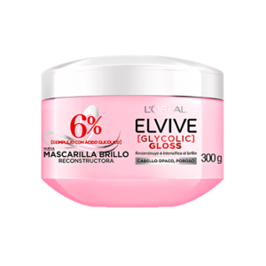 L'Oréal Paris Elvive Glycolic Gloss Mascarilla Brillo Reconstructora 300 g
