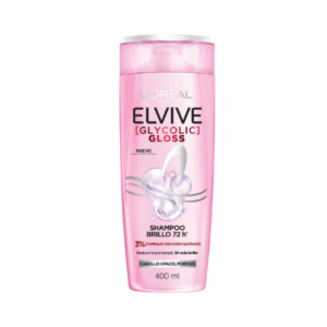 L'Oréal Paris Elvive Glycolic Gloss Shampoo Brillo 400 ml