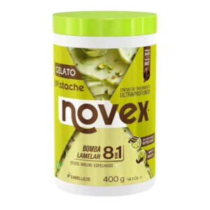 Novex Gelato de Pistache Creme de Tratamento Ultraprofundo Bomba Lamelar 8 em 1 400g