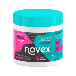Novex Santo Black Poderoso Creme de Tratamento Ultraprofundo Volumizador 210g