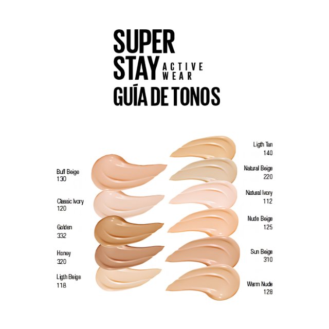 Base de Maquillaje Maybelline Super Stay Active Wear 30H - Imagen 2