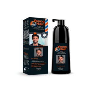 Young hair Shampoo de Color Negro para el Cabello y Barba 400ml