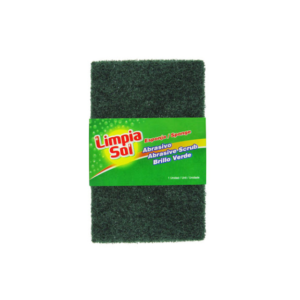 Limpia Sol Esponja Abrasivo Brillo Verde 1 Und