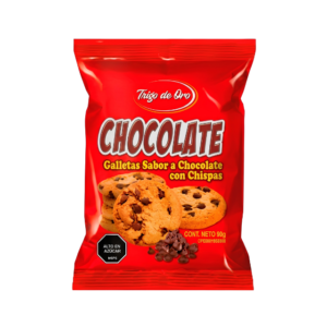 Trigo De Oro Chocolate Galletas Sabor A Chocolate Con Chispas 90g