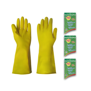 Limpia Sol Guantes Domésticos de Látex (Tallas S / M / L)